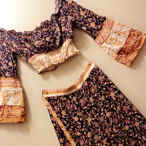 2-piece bohemian pant suit. Work once, lots of compliments.